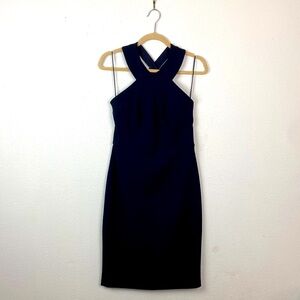 CeCe | Black Halter Cocktail Dress 4